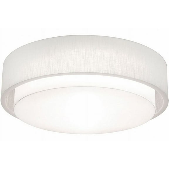SAF3244L5AJUD-LW AFX Sanibel - Drum Flush Mount In Modern Style-8.5 Inches Tall and 32 Inches Wide-Linen White Finish-LED Lamping Type