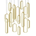 thumbnail image 1 of Afx Siep99lajd1rnd16 Pendant 24" Wide Led Multi Light Pendant - Gold, 1 of 1
