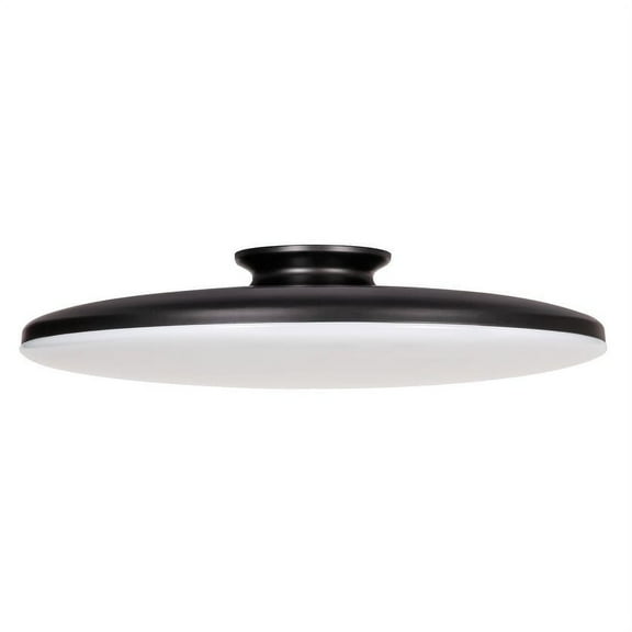 AFX  Skye LED Flush Mount with White Acrylic 33 Black Large 19 inch N/A N/A