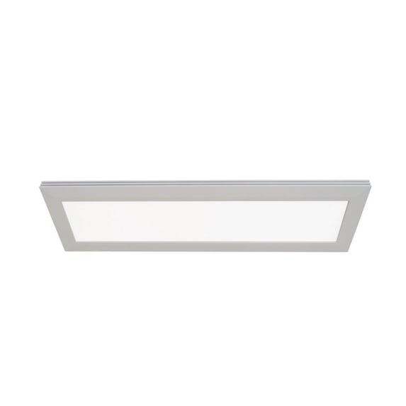 AFX Sloane 1-light ADA Satin Nickel LED Linear Flush Mount, White Acrylic Shade