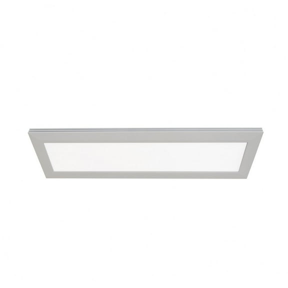 AFX Sloane 1-light ADA Satin Nickel LED Linear Flush Mount, White Acrylic Shade
