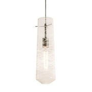 Aspects Spun 1-light Satin Nickel Pendant Clear