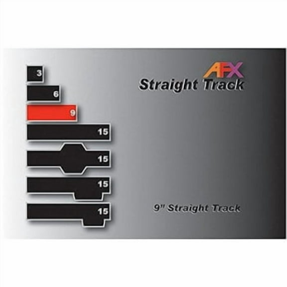 afx track, straight 9" pair