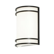 AFX Ventura 1-light ADA Oil-Rubbed Bronze LED Wall Sconce, White Acrylic Shade