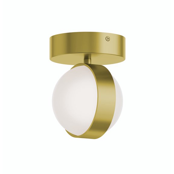 Afx Vrnf05lajud Verona 5" Wide Led Semi-Flush Globe Ceiling Fixture - Brass