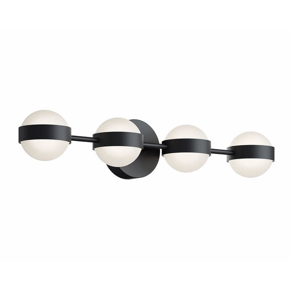 VRNV3007LAJUDBK AFX Verona - 320W 8 LED Bath Vanity-5 Inches Tall and 30 Inches Wide-Black Finish