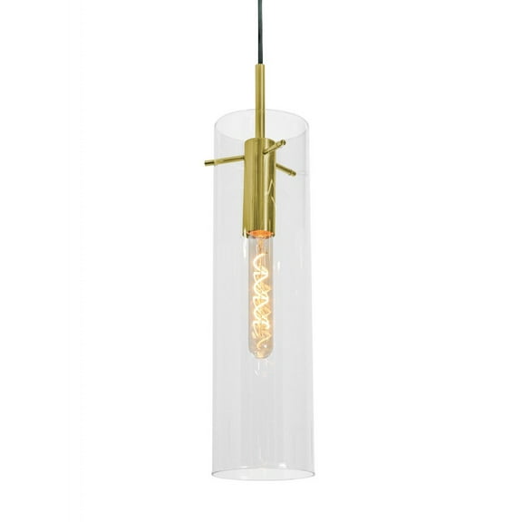 VSAP05MBLB AFX Vista - 1 Light Pendant-17 Inches Tall and 4.7 Inches Wide-Light Antique Brass Finish
