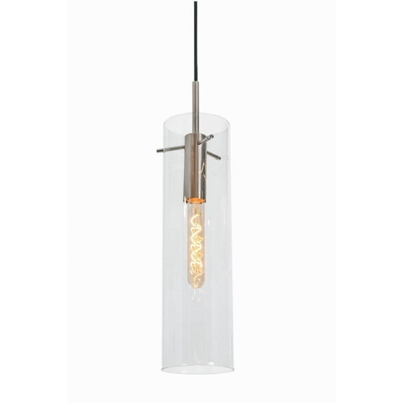 VSAP05MBSN AFX Vista - 1 Light Pendant-17 Inches Tall and 4.7 Inches Wide-Satin Nickel Finish