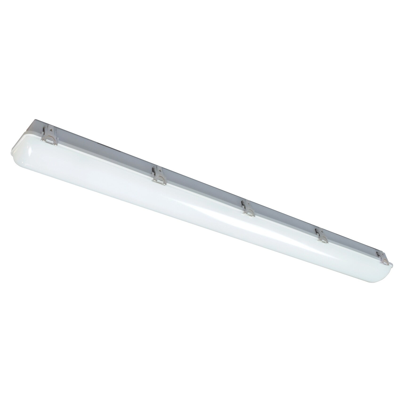 48" White Polycarbonate Industrial LED Ceiling Light
