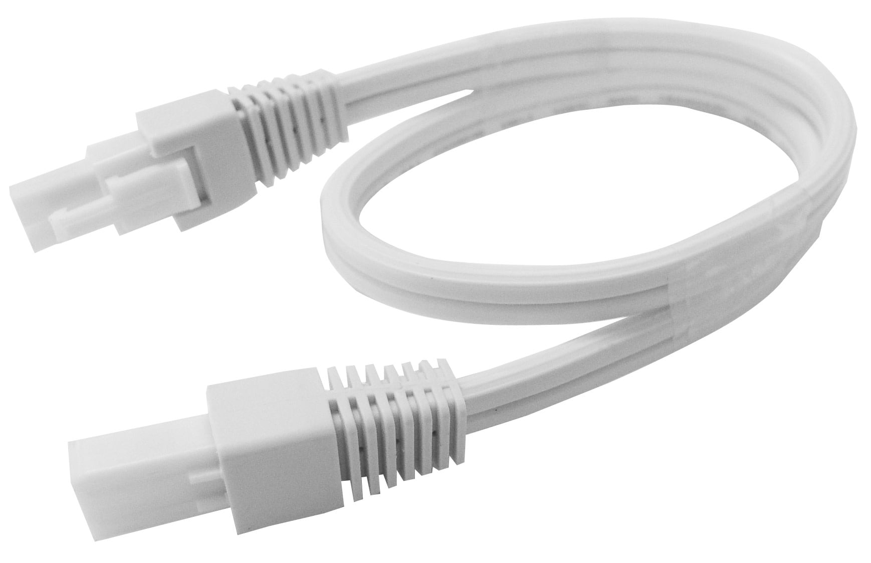White 36-Inch Plastic Undercabinet Connector Cord
