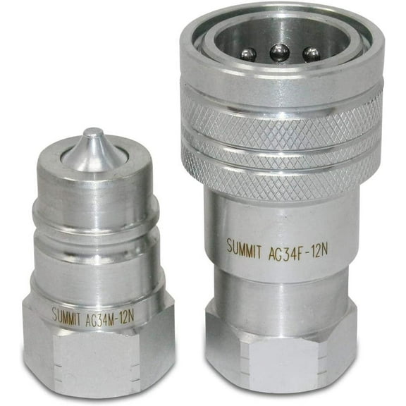 Ag Hydraulic Quick Connect Coupler Set, NPT Thread