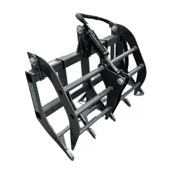 Ag-Rite, 48" Compact Root Grapple for Tractors, 12" Tine Centers by Creekside Attachments