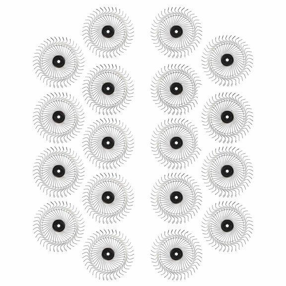 Ag-Rite, 55" Rake Wheels - Set of 18 (9 LH / 9 RH) Durable Steel Construction, for Hay & Crop Raking