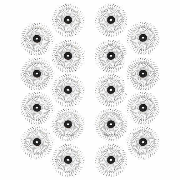 Ag-Rite, 55" Rake Wheels - Set of 18 (9 LH / 9 RH) Durable Steel Construction, for Hay & Crop Raking