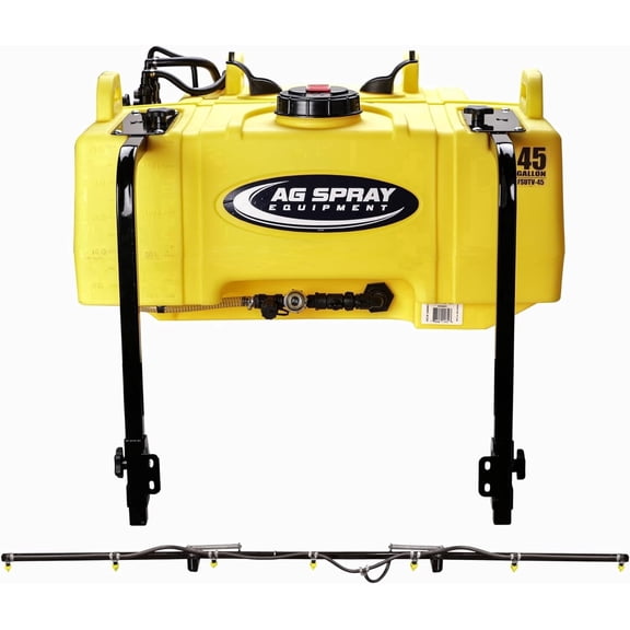 Ag Spray 45 Gallon UTV Sprayer with 7 Nozzle Boom, 4.0 GPM, 12V High-Capacity Coverage