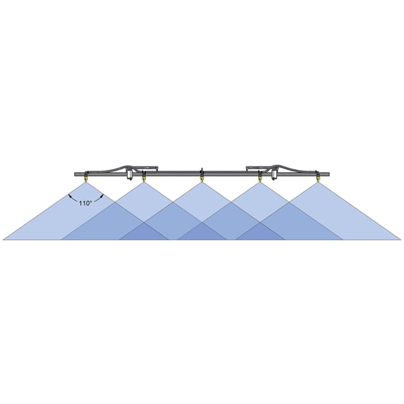 Ag Spray 5 Nozzle Boom, 100" Coverage, Durable Folding Boom