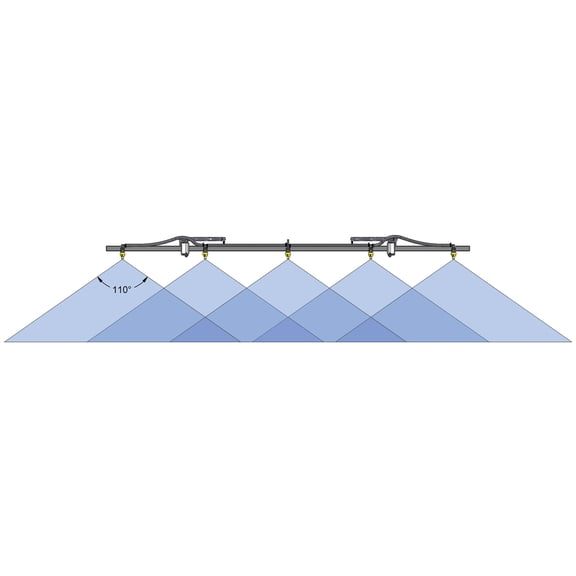 Ag Spray 5 Nozzle Boom, 100" Coverage, Durable Folding Boom