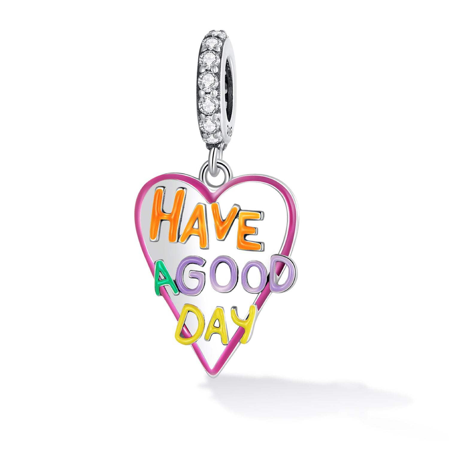 Ag Sterling Silver Bleeding Heart Charm main image 0