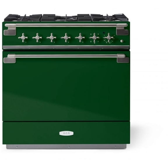 Aga Ael361df Elise Series 36" Wide 4.5 Cu. Ft. Free Standing Dual Fuel Range - Cornwall