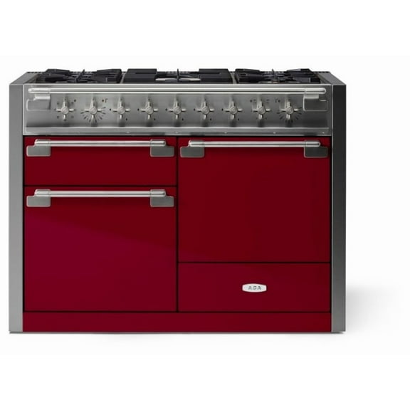 Aga Ael481df Elise Series 48" Wide 6 Cu. Ft. Free Standing Dual Fuel Range - Cranberry