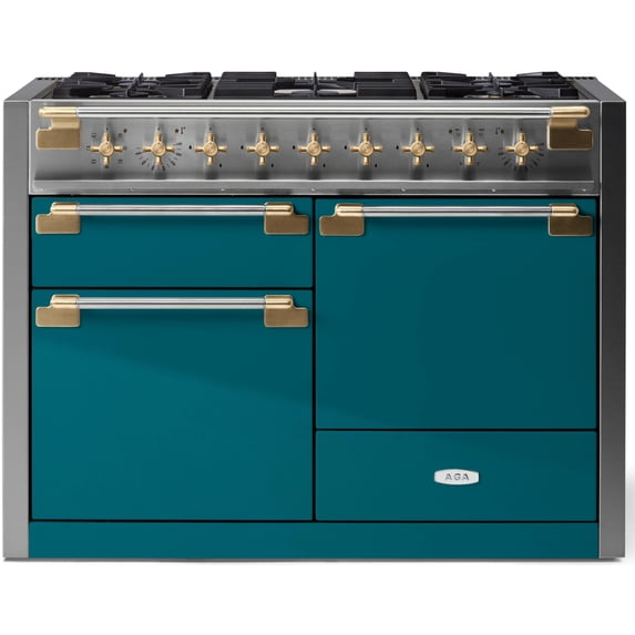 Aga Ael481dfab Elise Series 48" Wide 6 Cu. Ft. Free Standing Dual Fuel Range - Salcombe