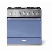 Aga Amc36df Mercury Series 36 Wide 4.9 Cu. Ft. Slide In Dual Fuel Range - Carnaby Blue