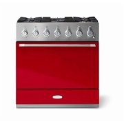Aga Amc36df Mercury Series 36 Wide 4.9 Cu. Ft. Slide In Dual Fuel Range - Piccadilly Red