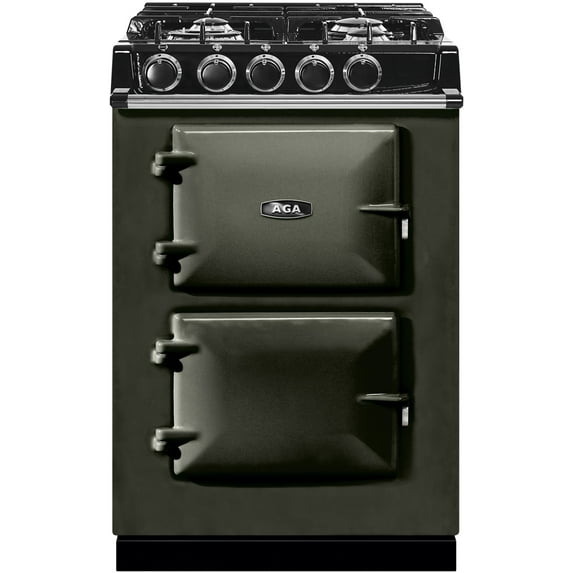 Aga Atc2df Classic 24" Wide 2.84 Cu. Ft. Slide In Dual Fuel Range - Grey