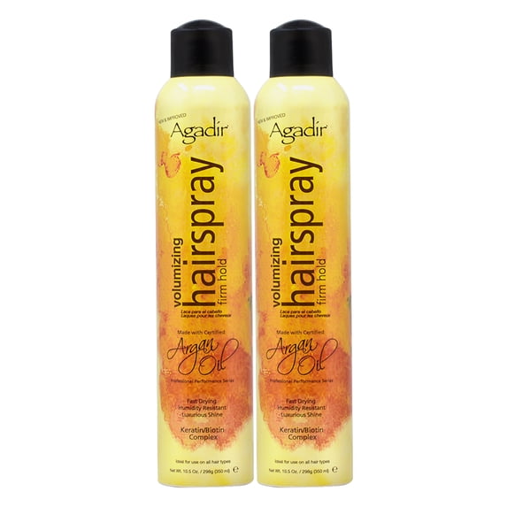 Agadir Argan Oil Volumizing Hair Spray Firm Hold, 10.5-ounce (Pack of 2)