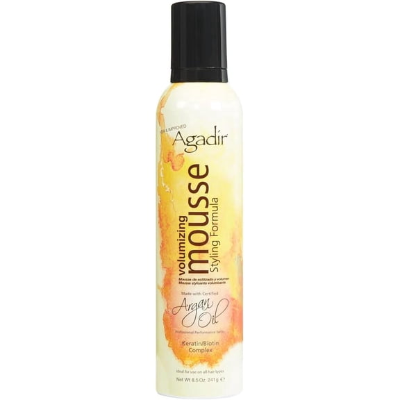 Agadir Argan Oil Volumizing Styling Mousse 8.5 Oz (2 Pack)