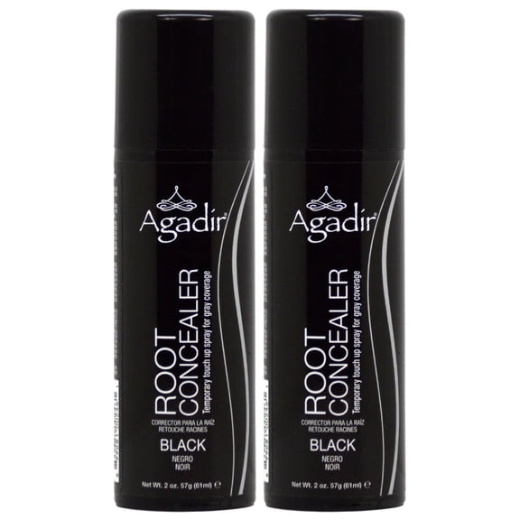 Agadir Root Concealer Gray Coverage Black, 2-ounce (Pack of2)