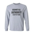 thumbnail image 1 of Against All Authority Adult Long Sleeve T-shirt, 1 of 3