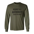 thumbnail image 1 of Against All Authority Adult Long Sleeve T-shirt, 1 of 3