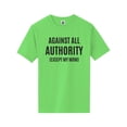 thumbnail image 1 of Against All Authority Short Sleeve Neon T-Shirt, 1 of 1