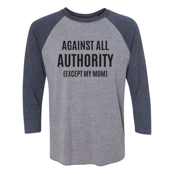 Against All Authority Unisex 3/4 Sleeve Baseball Raglan Tee