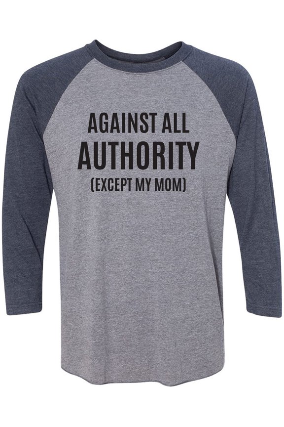 Against All Authority Unisex 3/4 Sleeve Baseball Raglan Tee
