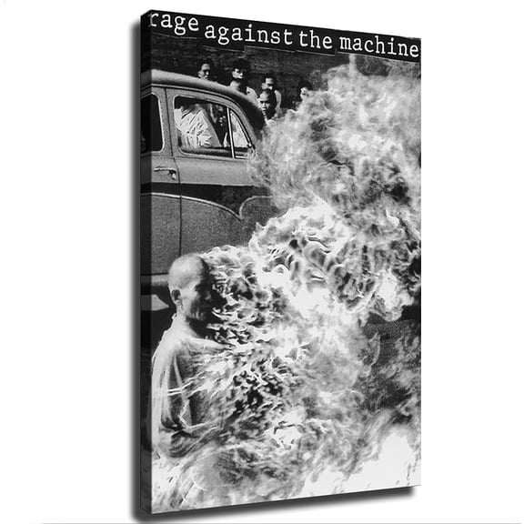 Against The Machine Revolution Canvas Poster Modern Aesthetic Picture Wall Art Home Office Decoration Painting Holiday