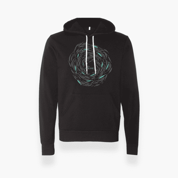 Against the Current Hoodie - Adult - Black - XL - The Chosen Gifts