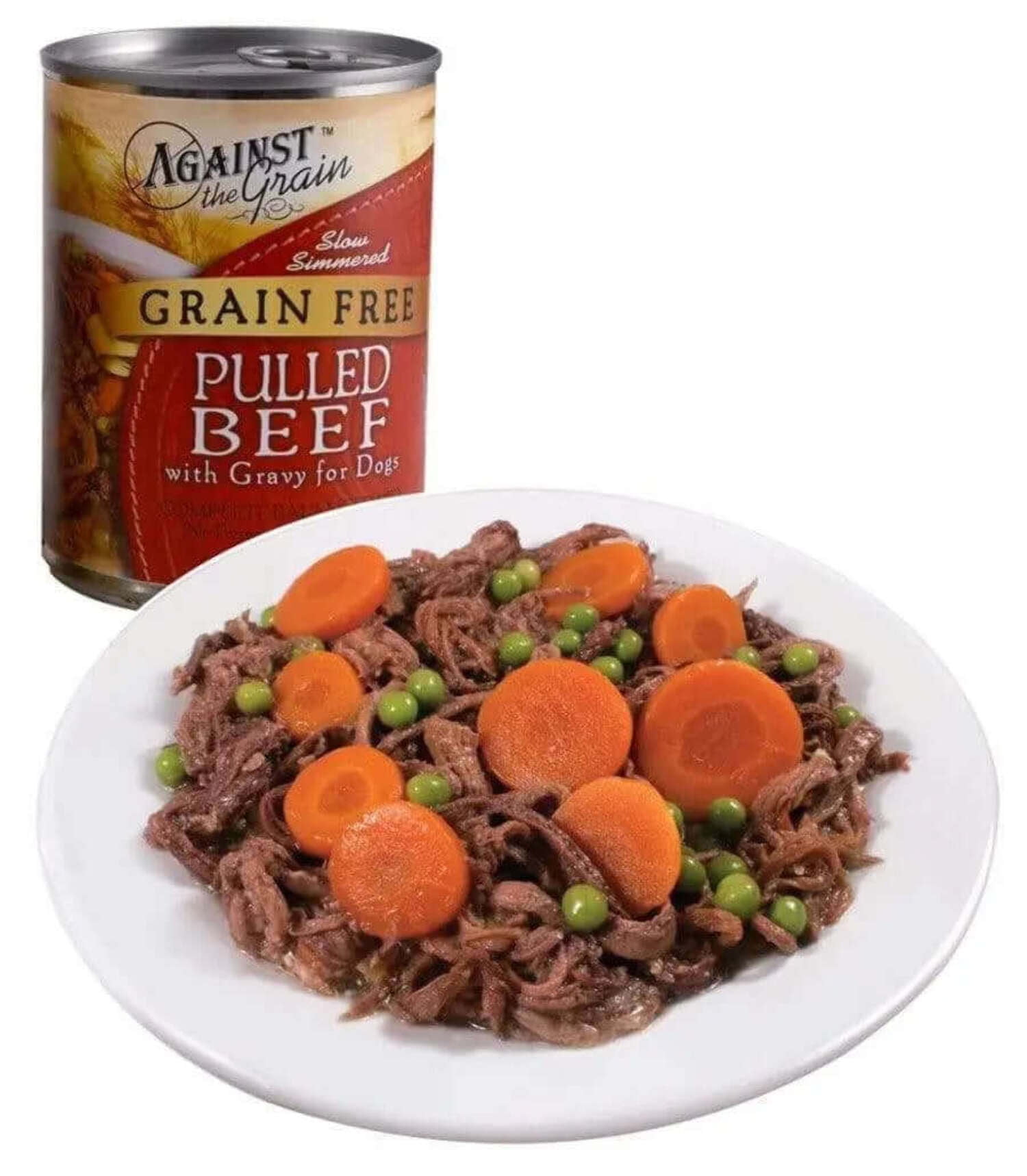 Against the Grain Pulled Beef with Gravy Canned Dog Food Against the Grain Pulled Beef with Gravy Canned Dog Food