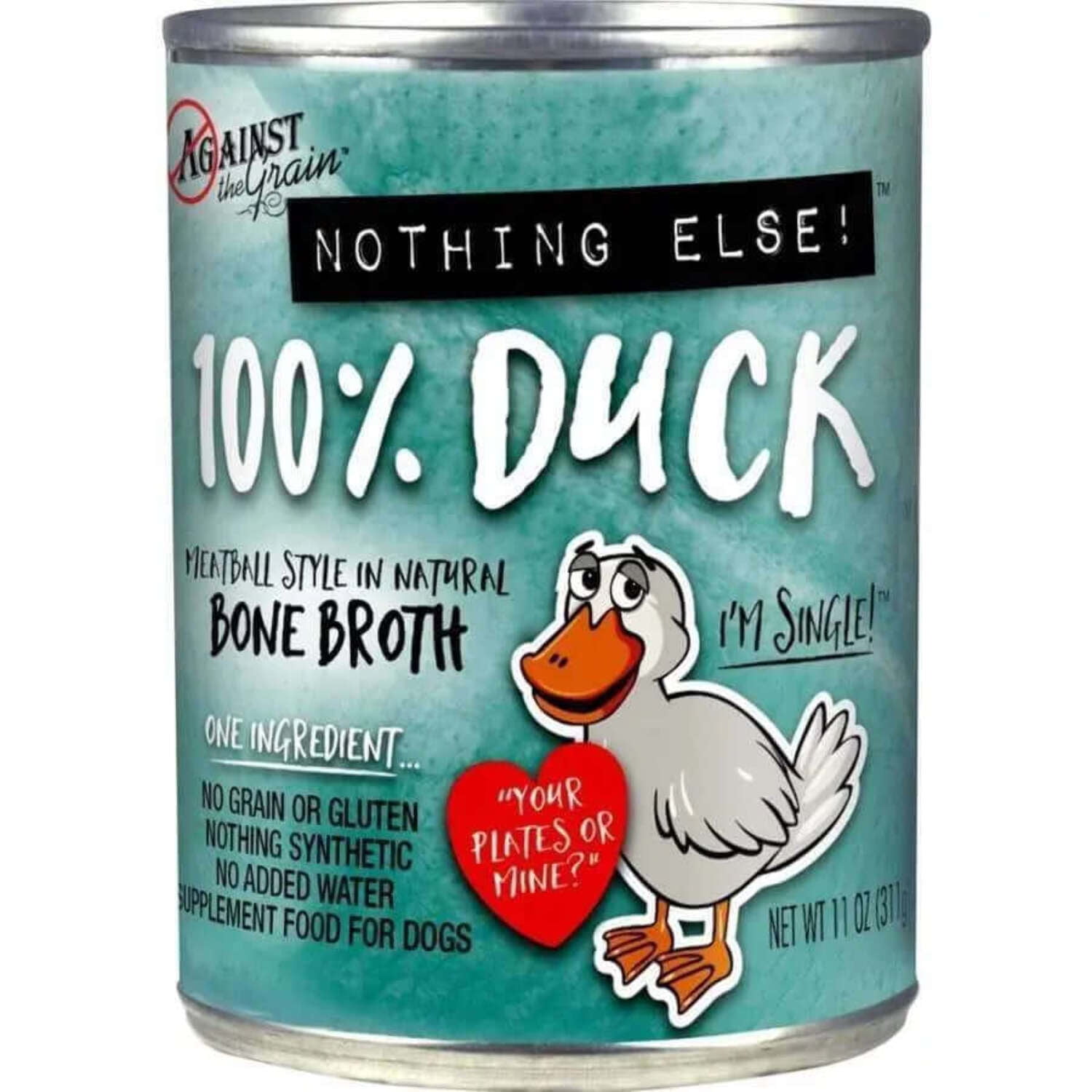 Against the Grain Nothing Else One Ingredient Duck Dog Food