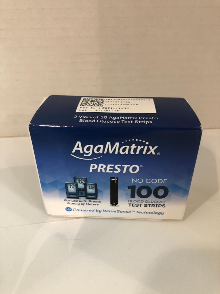 WaveSense Presto Test Strips, 100 Count Box