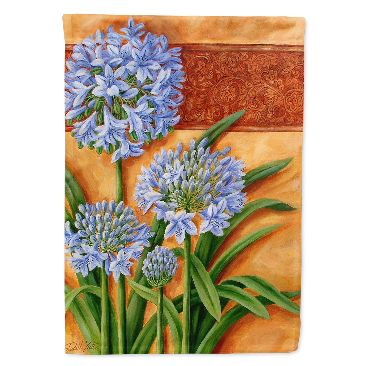 Agapanthus by Judith Yates Garden Flag