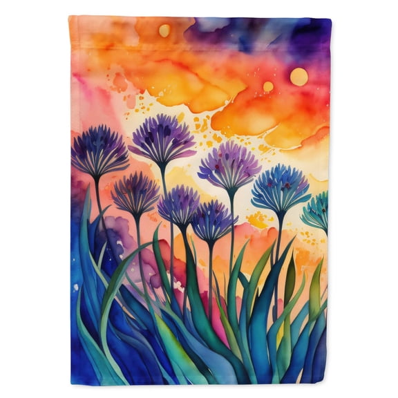 Agapanthus in Color House Flag 28 in x 40 in