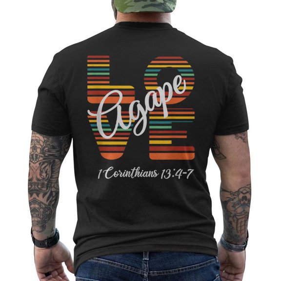 Agape Love Inspirational Christian Back T-Shirt