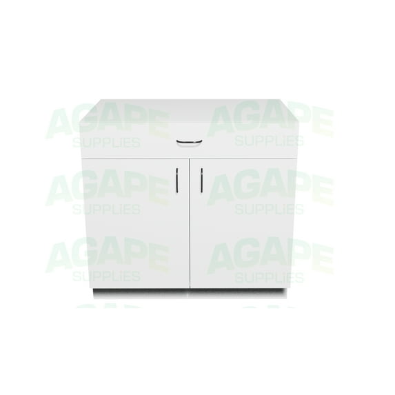 Agape Supplies B24 Modern White 24" Wide x 35" High - Plain Frameless Base Cabinet