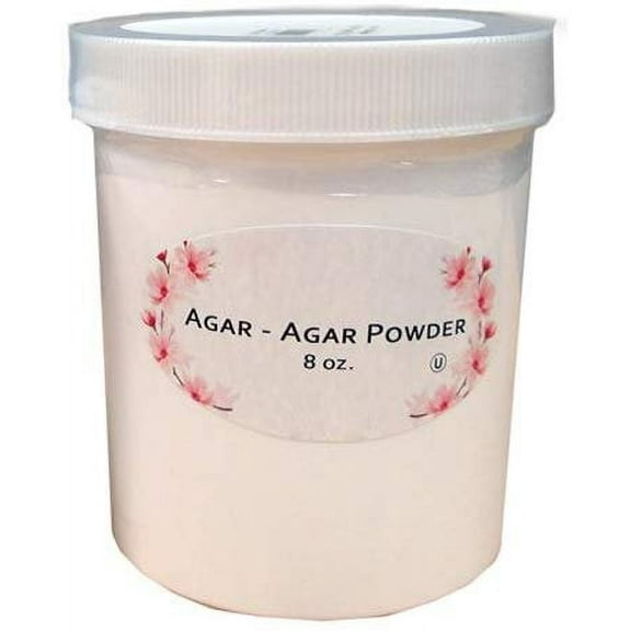 Agar Agar Gelatin-Substitute Powder, Kosher Certified - 8 Ounce