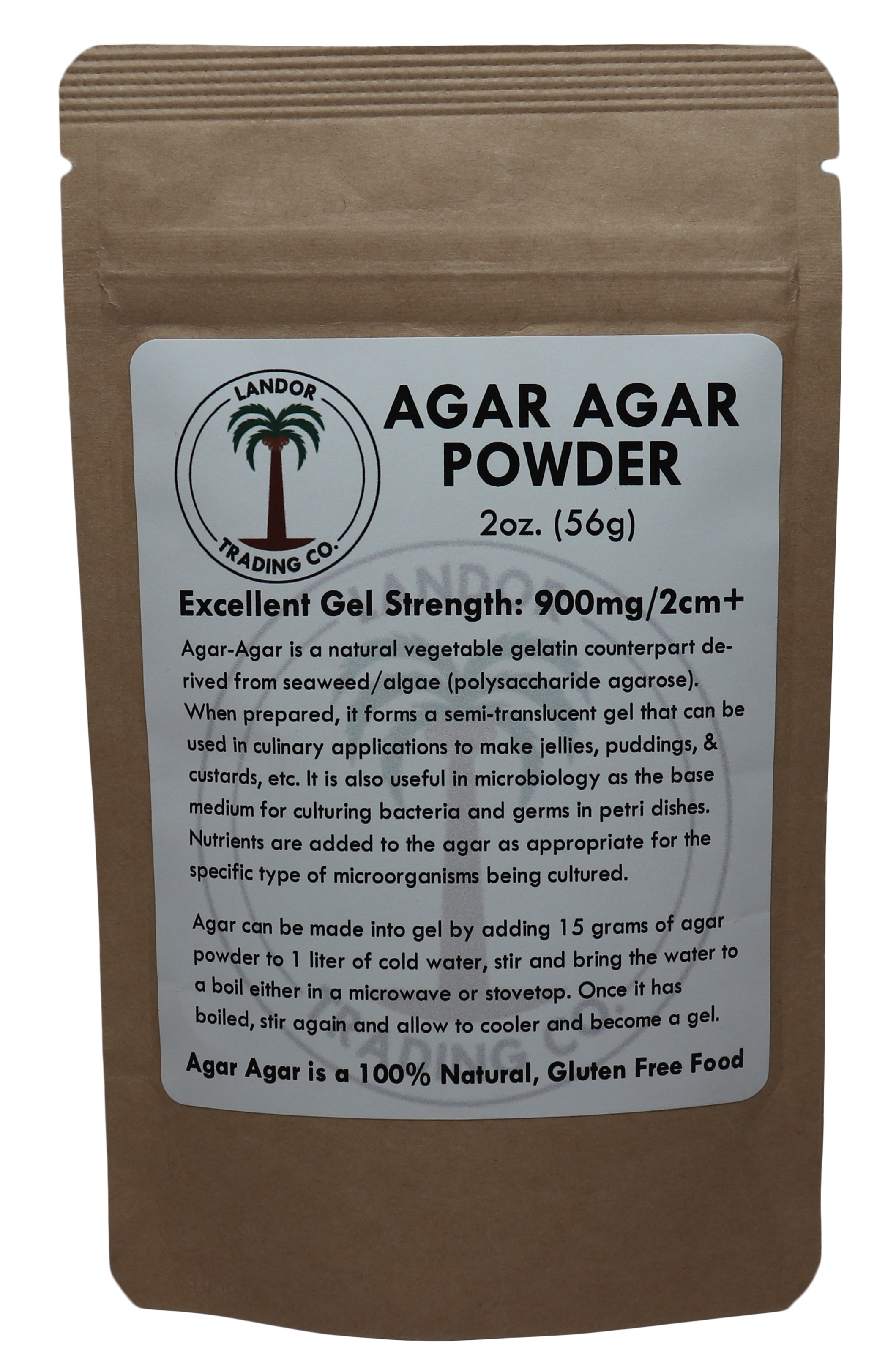 Agar Agar Powder 2oz - Excellent Gel Strength 900g/cm2 - image 1 of 9