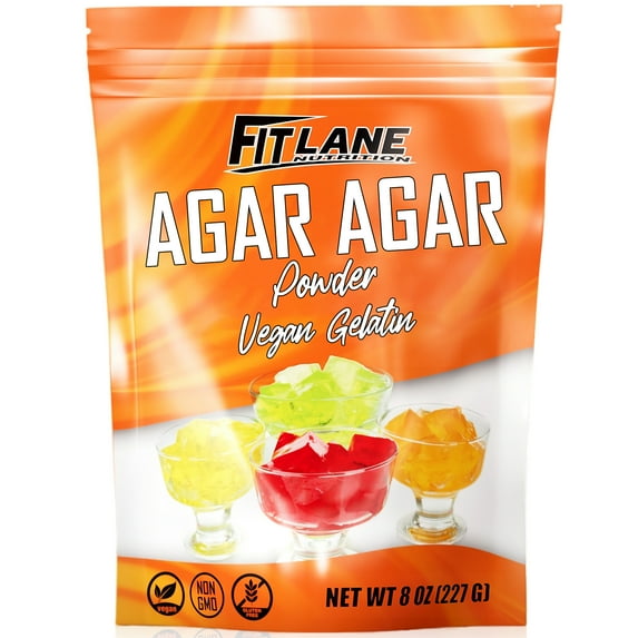 Agar Agar Powder 8 oz - Vegan (Vegetarian) Gelatin - Gluten Free Unflavored - 151 Servings Per Bag