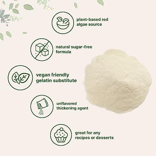 Agar Agar Powder Vegan Gelatin Substitute (2 oz)