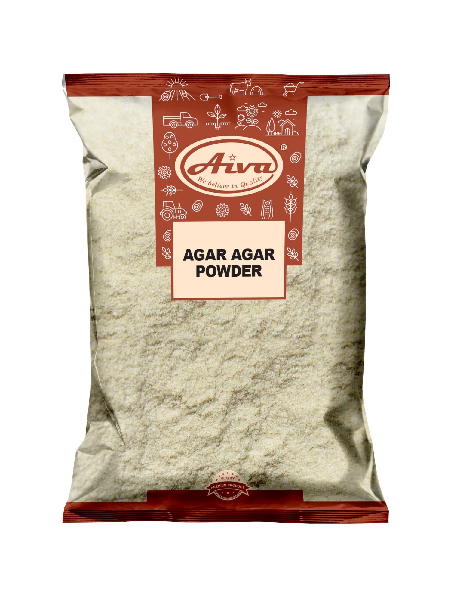 Aiva Agar Agar Powder 7 OZ | Vegan Gelatin Substitute, 100% Plant Based Thickener, Unflavore
